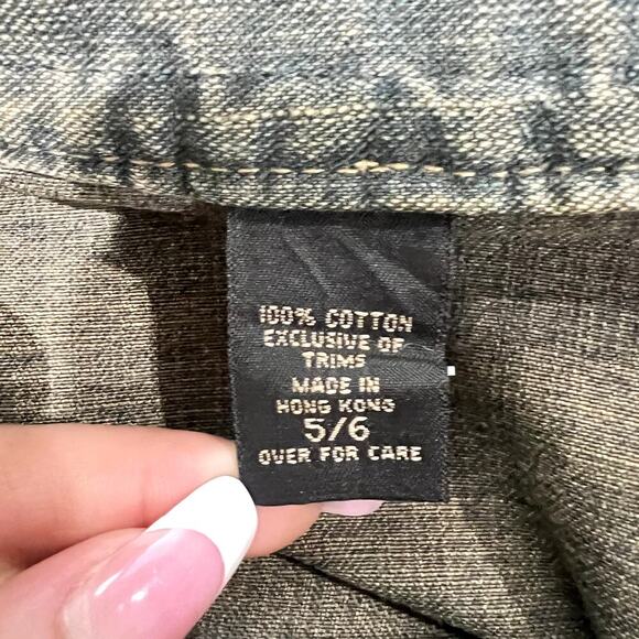 Express Beaded Denim Skirt Size 5/6 - Picture 6 of 6